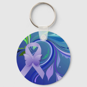 Porte-clés Purple Awareness Ribbon