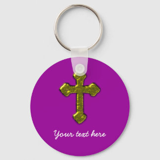 Porte-clés Purple Christian Personnalisable