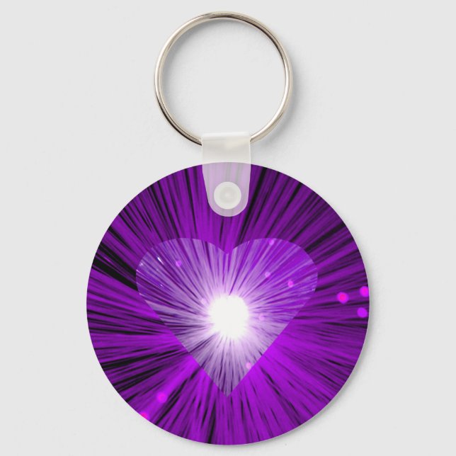 Porte-clés Purple Heart ronde (Recto)