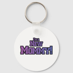 Porte-clés Purple Je suis une nouvelle maman Tshirts et cadea