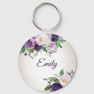 Porte-clés Purple Lavender Greenery Gray 