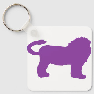 Porte-clés Purple Lion Zodiac Keychain – Regal Leo Silhouette