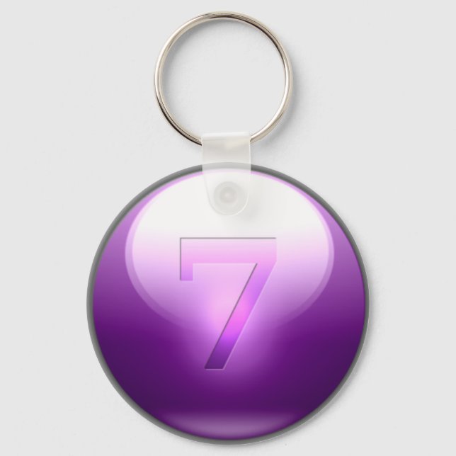 Porte-clés Purple Lucky 7 (Recto)