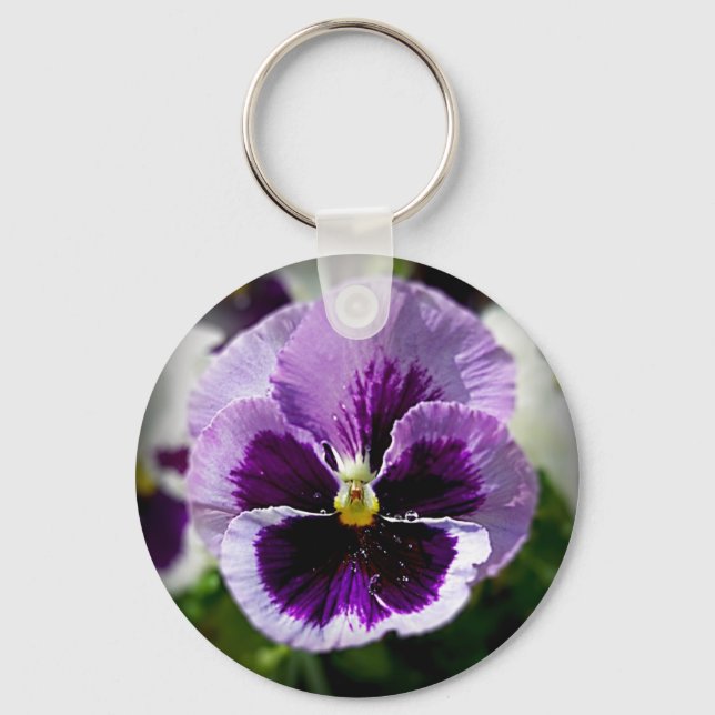 Porte-clés Purple Pansy Close Up (Recto)