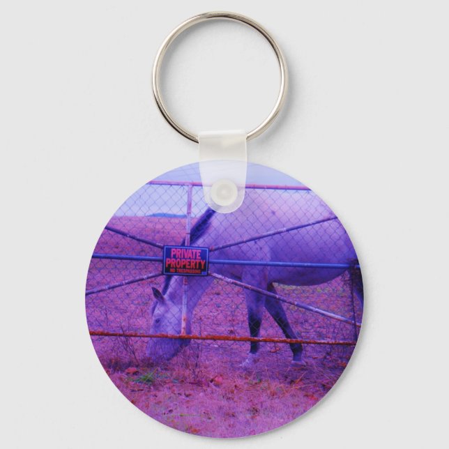 Porte-clés Purple Propriété Privée Horse (Recto)