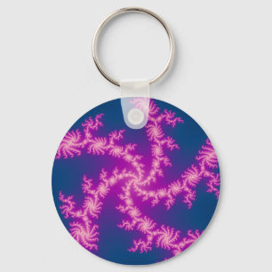 Porte-clés Purple Swirl - Art Fractal