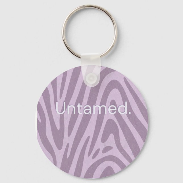 Porte-clés Purple zebra print bag (Recto)