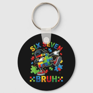 Porte-clés Puzzle Dabbing Bruh 67 Six Seven Garçons Enfants A