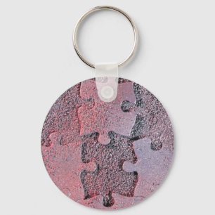 Porte-clés Puzzle rose pour le mois de Sensibilisation sur l'