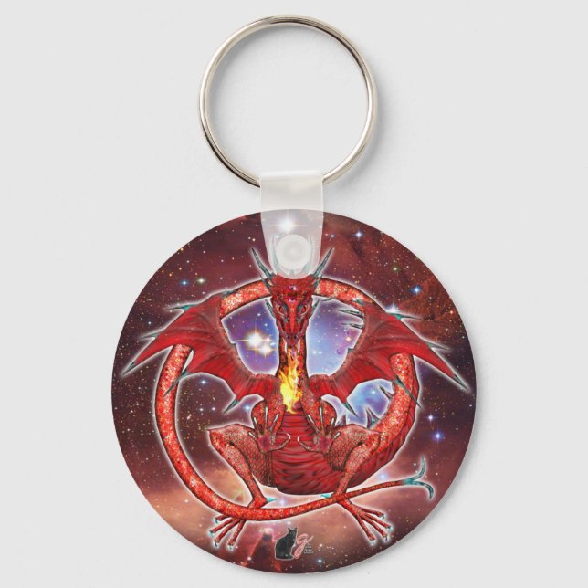 Porte-clés Pyrope Porte - clé de dragon cosmique (Recto)