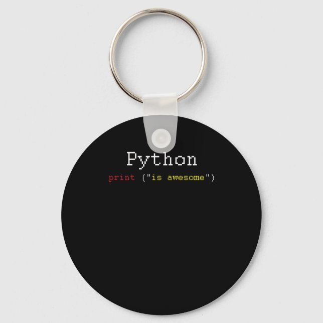 Porte-clés Python HTML Langage Coder Programmeur Cadeau (Recto)