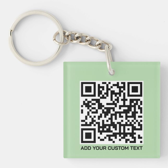 Porte-clés QR Code personnalisé – Conception moder (Devant)