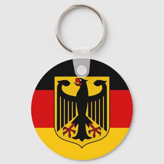 Porte-clés Qualité du drapeau allemand (Recto)