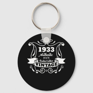 Porte-clés Qualité vintage 1933 Âgé À La Perfection Authentiq
