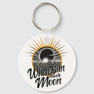 Porte-clés Quand le soleil rencontre la lune, Black Skyline É