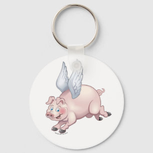 Porte-clés Quand les porcs pilotent le porte - clé