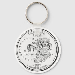 Porte-clés Quart de dollar de l'Indiana