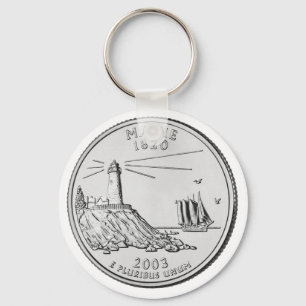 Porte-clés Quart de dollar du Maine
