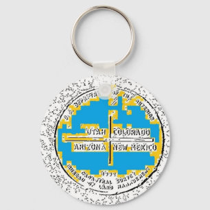 Porte-clés Quatre coins Quatre États