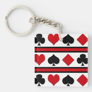 Porte-clés Quatre combinaisons de cartes