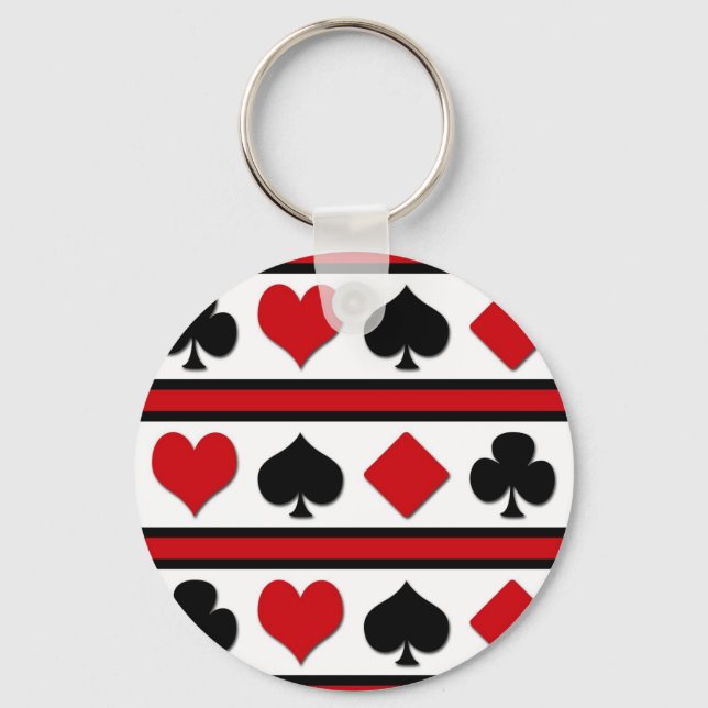 Porte-clés Quatre combinaisons de cartes (Recto)