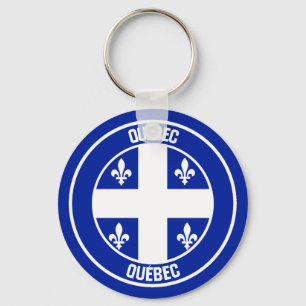 Porte-clés Quebec Round Emblem