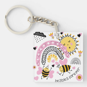 Porte-clés Queen Bees Best Friends Forever Cute