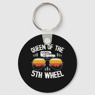 Porte-clés Queen Of 5th Wheel Funny Camping