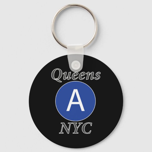 Porte-clés Queens NYC A Train (Recto)