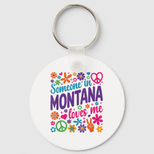 Porte-clés Quelqu'Un Au Montana M'Aime _1