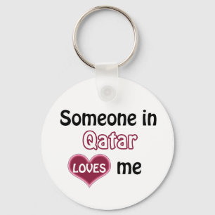 Porte-clés Quelqu'un au Qatar m'aime