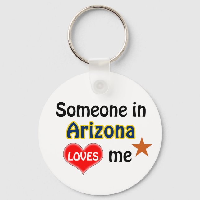 Porte-clés Quelqu'un en Arizona m'aime (Recto)
