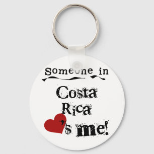 Porte-clés Quelqu'un en le Costa Rica m'aime