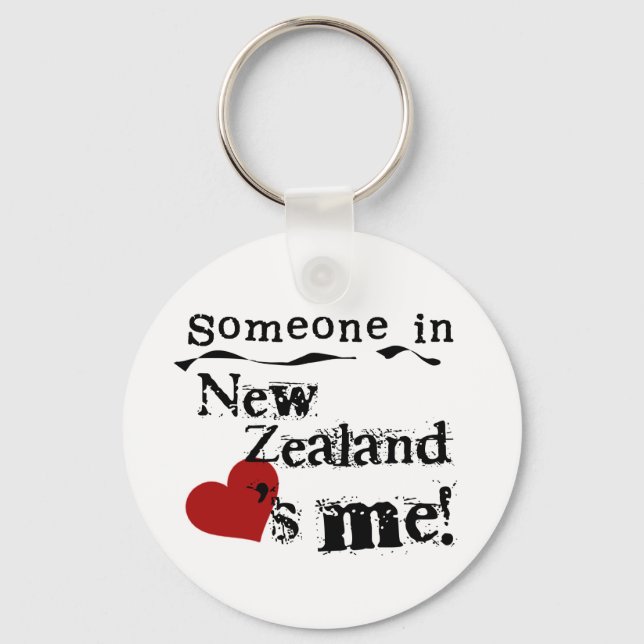 Porte-clés Quelqu'Un En Nouvelle-Zélande M'Aime (Recto)