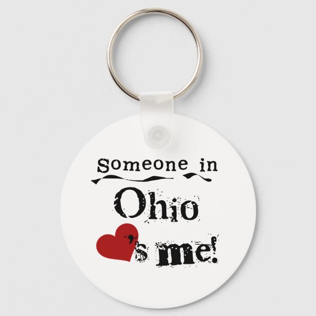 Porte-clés Quelqu'Un En Ohio M'Aime (Recto)