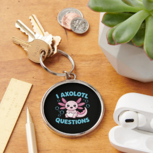 Porte-clés Questions sur l'Axolotl