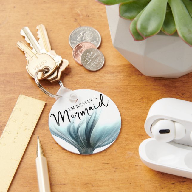 Porte-clés Queue Luxe Mermaid | Je suis vraiment une citation (Bureau)