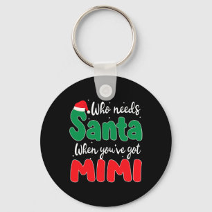 Porte-clés Qui a besoin de Père Noël quand vous avez Mimi Chr