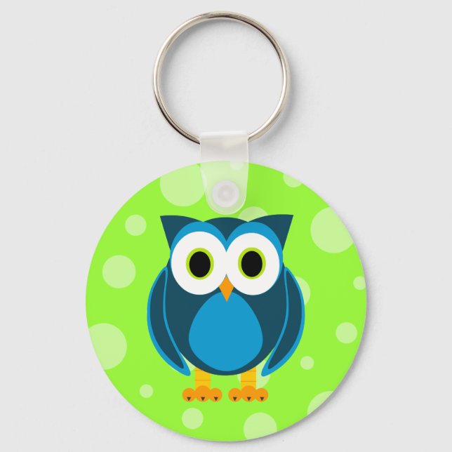 Porte-clés Qui ? Caricature de M. Owl (Recto)
