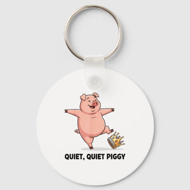Porte-clés Quiet Ggy Funny Litical Meme Anti-trump Design  (Recto)