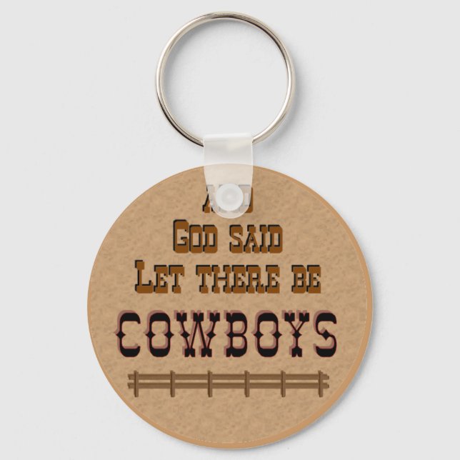 Porte-clés Qu'il y ait le Porte - clé COWBOYS (Recto)