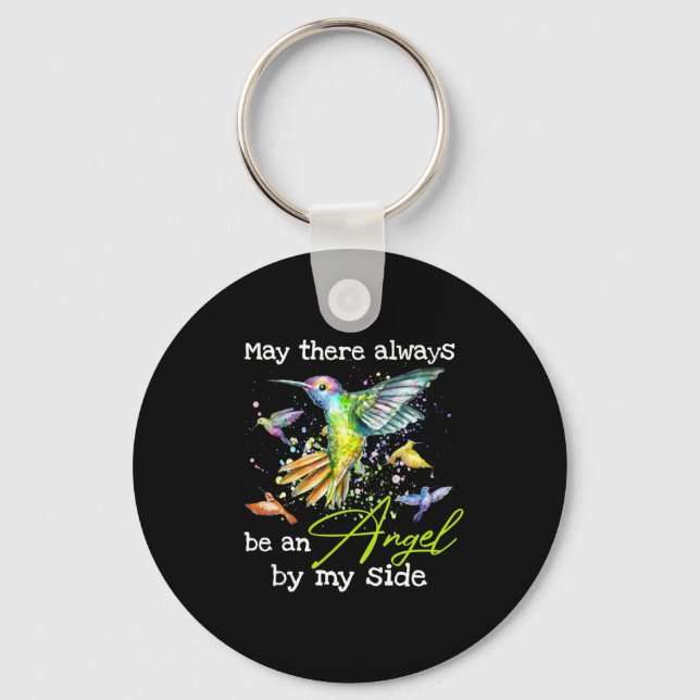 Porte-clés Qu'il y ait toujours un colibri (Recto)