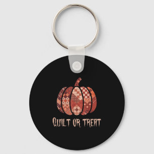 Porte-clés Quilet Ou Treat Patchwork Citrouilles Quilters Aut