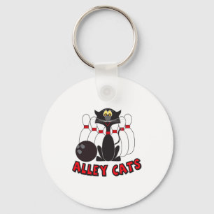 Porte-clés Quilles de bowling Alley Cats T Shirt