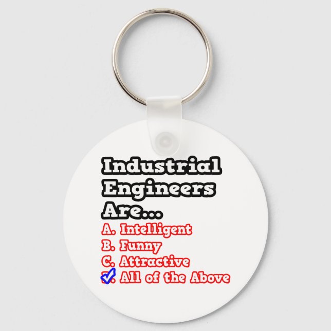 Porte-clés Quiz de l'ingénieur industriel... (Recto)