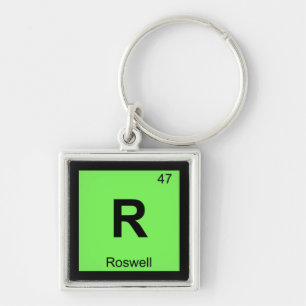 Porte-clés R - Roswell Nouveau-Mexique Chimie Tableau Périodi