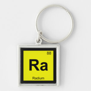 Porte-clés Ra - Chimie du Radium Symbole du tableau périodiqu