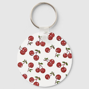 Porte-clés RAB Rockabilly Very Cherry Cherries On White