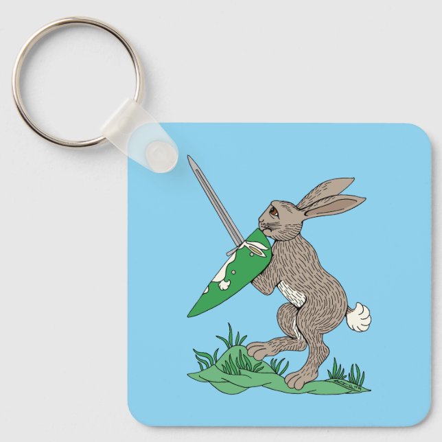 Porte-clés Rabbit de guerrier médiéval (Recto)