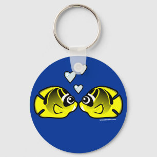 Porte-clés Raccoon Papillon amour